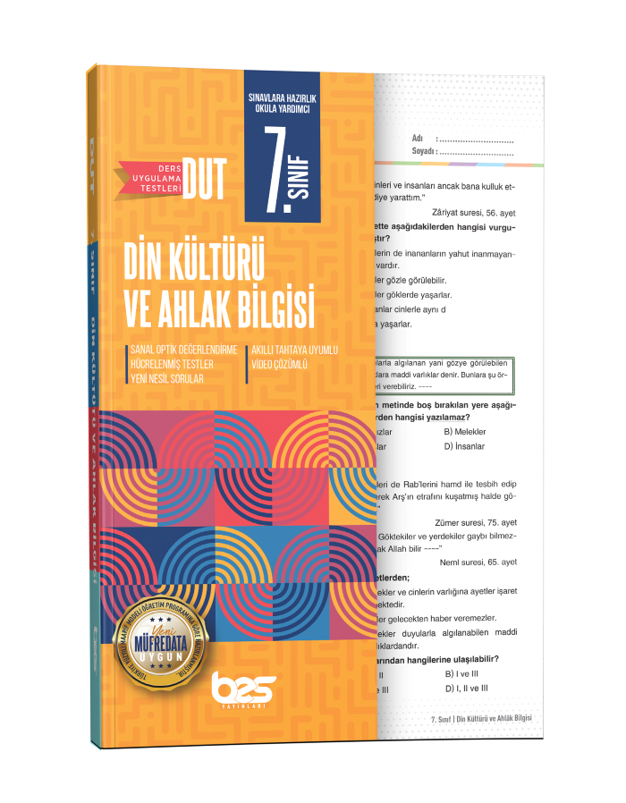 BES DUT 07.SINIF UYGULAMA TESTİ DİN KÜLT - 2025-26